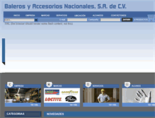 Tablet Screenshot of bansa.com.mx