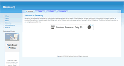Desktop Screenshot of bansa.org